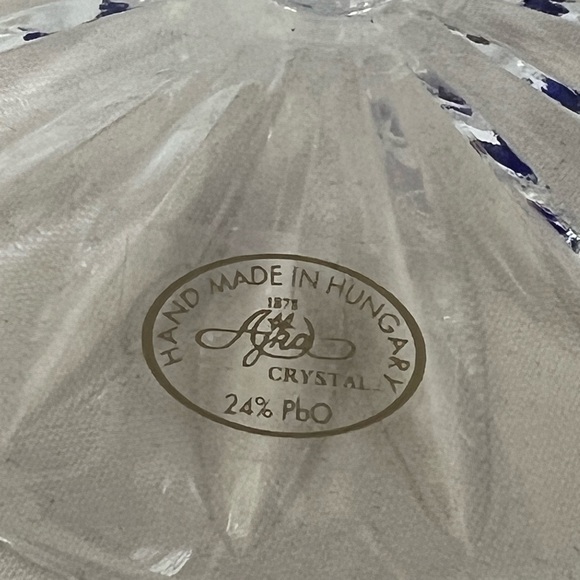 Ajka crystal martini, glasses, and Carafe - Picture 7 of 8